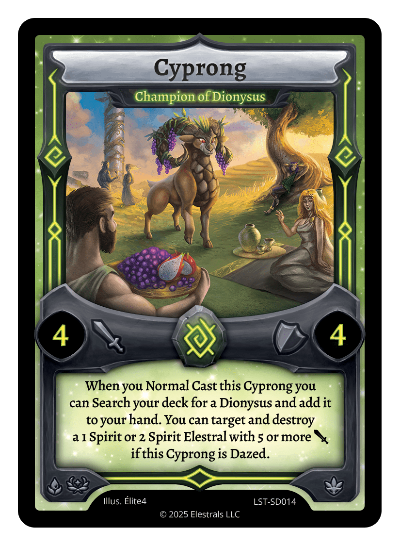 Cyprong - Champion of Dionysus - LST-SD014